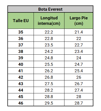 Botas Everest