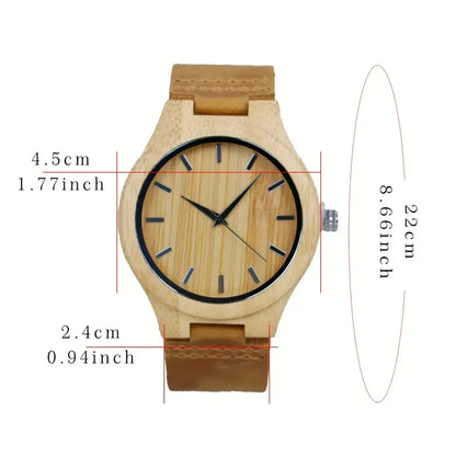 Reloj bambu madera