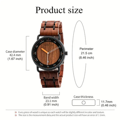 Reloj Bobo bird correa madera