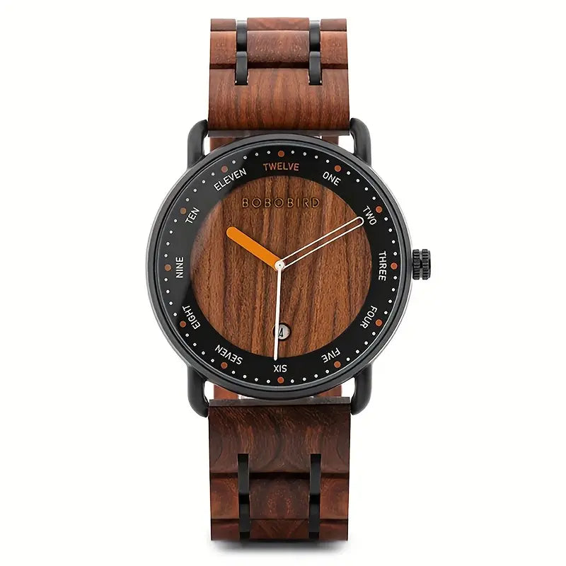 Reloj Bobo bird correa madera