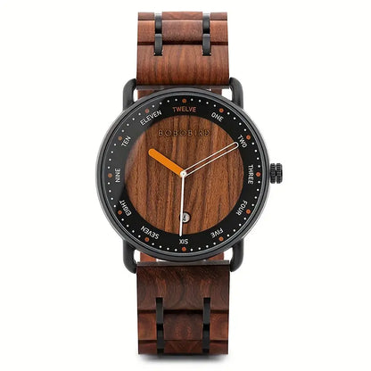 Reloj Bobo bird correa madera